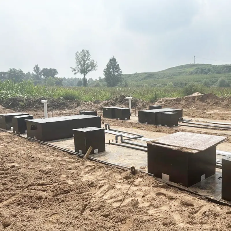 Vergrabene, groß angelegte zentrale Behandlungsstation für häusliches Abwasser