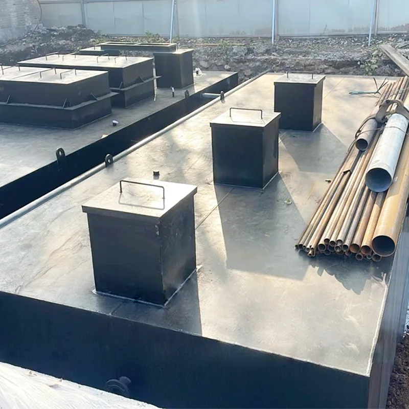 Vergrabene kleine dezentrale Abwasseranlagen