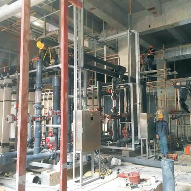 Fall einer Wasseraufbereitungswerkstatt vor Ort